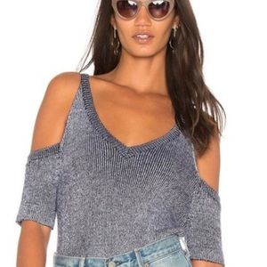 Splendid Knit Cold Shoulder Top XL NWT
